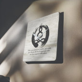 Yoga Instructor Meditation Pose Zen Symbol Quotes Quadratische Wanduhr