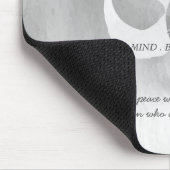 YOGA Instructor Meditation Tree Pose Om Sign Quote Mousepad (Ecke)