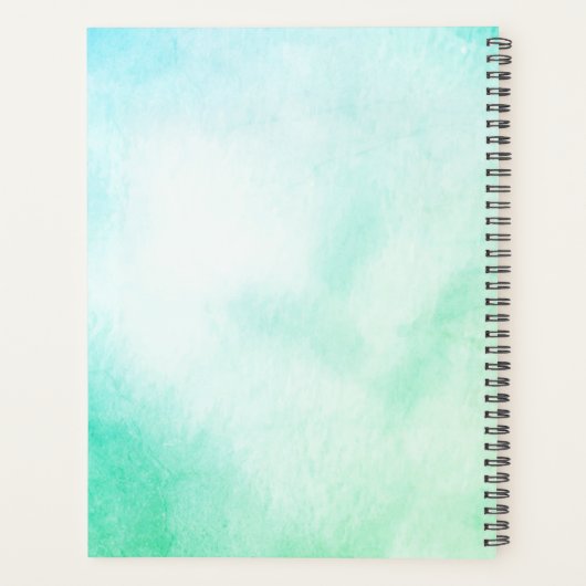 YOGA Instructor Meditation Tree Pose Om Sign Quote Planer (Rückseite)