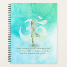 YOGA Instructor Meditation Tree Pose Om Sign Quote