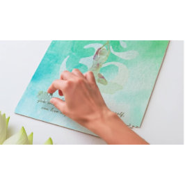 YOGA Instructor Meditation Tree Pose Om Sign Quote Puzzle