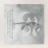 YOGA Instructor Meditation Tree Pose Om Sign Quote Puzzle (Horizontal)