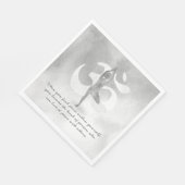 YOGA Instructor Meditation Tree Pose Om Sign Quote Serviette (Ecke)