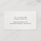 Yoga Instructor Meditation Zen Foliage Reiki Visitenkarte (Rückseite)