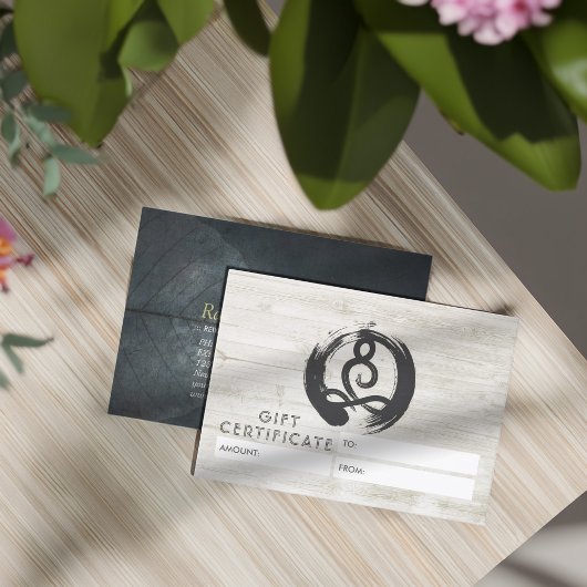 Yoga Instructor Meditor Pose Geschenkgutschein Rabattkarte