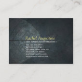 Yoga Instructor Meditor Pose Geschenkgutschein Rabattkarte (Rückseite)