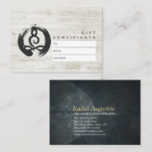 Yoga Instructor Meditor Pose Geschenkgutschein Rabattkarte (Vorne/Hinten)