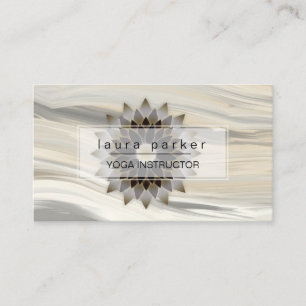 Yoga Instructor Medizin Holistic Lotus Paint Visitenkarte