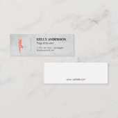 Yoga Instructor Mini Visitenkarte (Vorne/Hinten)