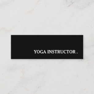Yoga Instructor Mini Visitenkarte