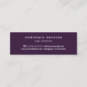 Yoga Instructor Mini Visitenkarte (Rückseite)