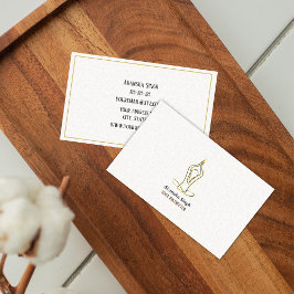 Yoga Instructor Minimal Visitenkarte