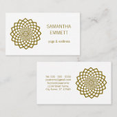 Yoga Instructor Minimalistisch Mandala Visitenkart Visitenkarte (Vorne/Hinten)