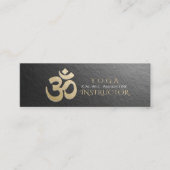 Yoga Instructor, mit dem Symbol OM Symbol in Schwa Mini Visitenkarte (Vorderseite)