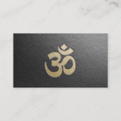 Yoga Instructor, mit dem Symbol OM Symbol in Schwa Visitenkarte (Vorderseite)