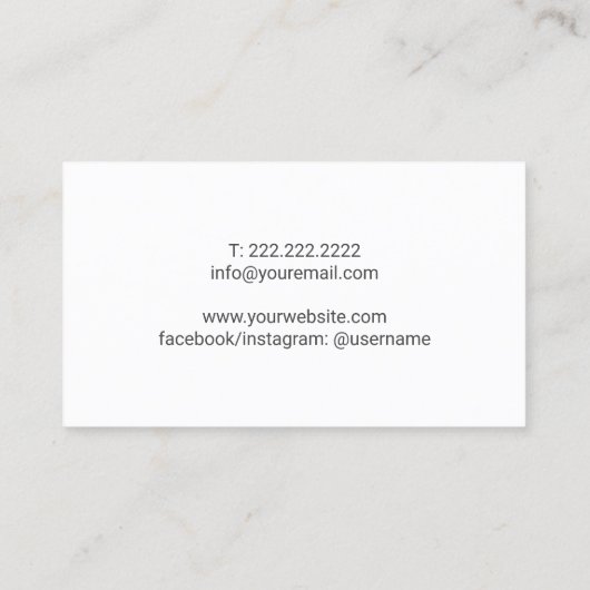 Yoga Instructor Modern Aquamarin Gold Mandala Blum Visitenkarte (Rückseite)