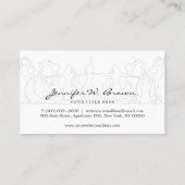 Yoga Instructor namaste Fitness Tanz Visitenkarte (Rückseite)