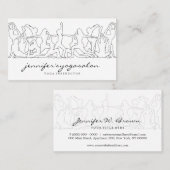 Yoga Instructor namaste Fitness Tanz Visitenkarte (Vorne/Hinten)