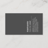 Yoga Instructor Namaste Minimalistisch Black Moder Visitenkarte (Vorderseite)