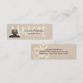 Yoga Instructor Namaste Wellness Wellness-Center Mini Visitenkarte (Vorne/Hinten)