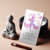 Yoga Instructor Om Symbol Class Pass Loyalty Card Treuekarte