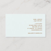 Yoga Instructor OM Symbol Lotus Mandala Art Visitenkarte (Rückseite)