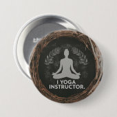 Yoga Instructor Personalisiert Button (Vorne & Hinten)