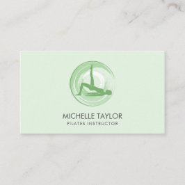 Yoga Instructor Pilates Fitness Moderner Namaste B Visitenkarte