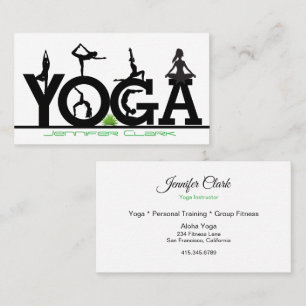 Yoga Instructor & Posen Visitenkarte