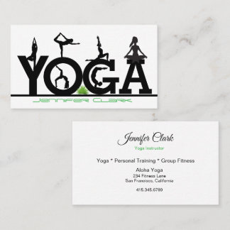 Yoga Instructor & Posen Visitenkarte
