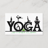 Yoga Instructor & Posen Visitenkarte (Vorderseite)