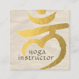 Yoga Instructor Root Chakra Muladhara Mantra LAM Quadratische Visitenkarte