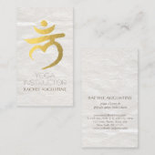 Yoga Instructor Root Chakra Muladhara Mantra LAM Visitenkarte (Vorne/Hinten)