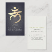 Yoga Instructor Root Chakra Muladhara Mantra LAM Visitenkarte (Vorne/Hinten)