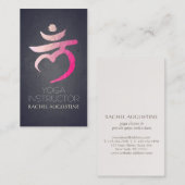 Yoga Instructor Root Chakra Muladhara Mantra LAM Visitenkarte (Vorne/Hinten)