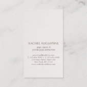 Yoga Instructor Root Chakra Muladhara Mantra LAM Visitenkarte (Rückseite)