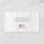 Yoga Instructor Rose Gold Lotus Blume Salon Wellne Visitenkarte (Rückseite)