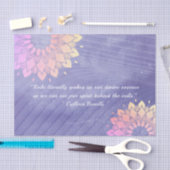 Yoga Instructor Rose Gold Mandala Quotes Seidenpapier (Handwerk)