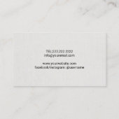 Yoga Instructor Rose Gold Spirale Lotus Visitenkarte (Rückseite)