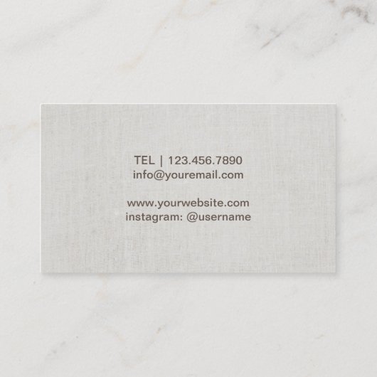 Yoga Instructor Rose Gold Tree Elegante Wäsche Visitenkarte (Rückseite)