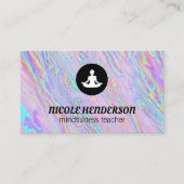 Yoga Instructor | Sitzende Pose Visitenkarte (Vorderseite)