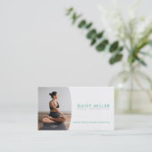 Yoga Instructor Slogans Business Cards Visitenkarte (Stehend Vorderseite)