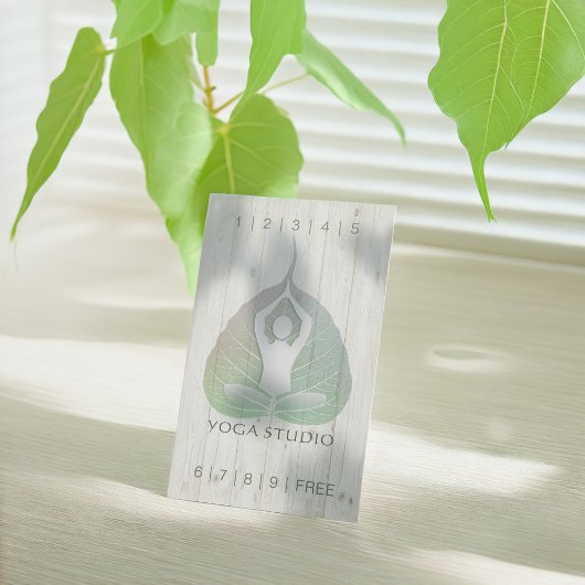 YOGA Instructor Studio Loyalty Punch Bodhi Leaf Treuekarte