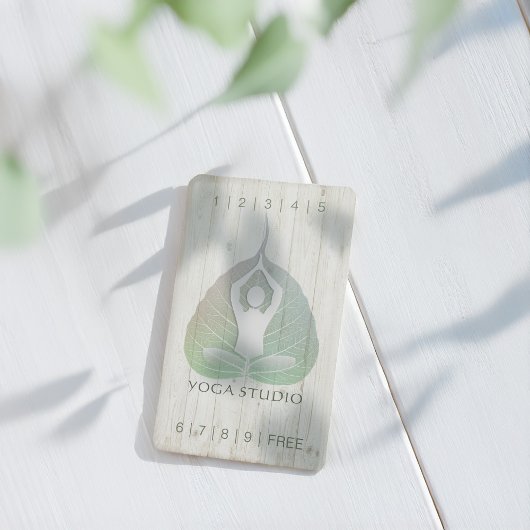YOGA Instructor Studio Loyalty Punch Bodhi Leaf Treuekarte