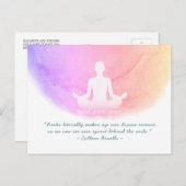 Yoga Instructor Studio Meditation Easy Pose Quotes Postkarte (Vorne/Hinten)