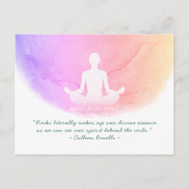 Yoga Instructor Studio Meditation Easy Pose Quotes Postkarte