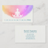 Yoga Instructor Studio Meditation Loyalty Punch Treuekarte (Vorne/Hinten)