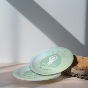 Yoga Instructor Studio Meditation Pose Bodhi Leaf Pappteller