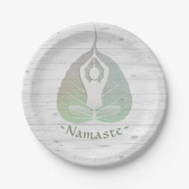 Yoga Instructor Studio Meditation Pose Bodhi Leaf Pappteller