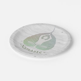Yoga Instructor Studio Meditation Pose Bodhi Leaf Pappteller